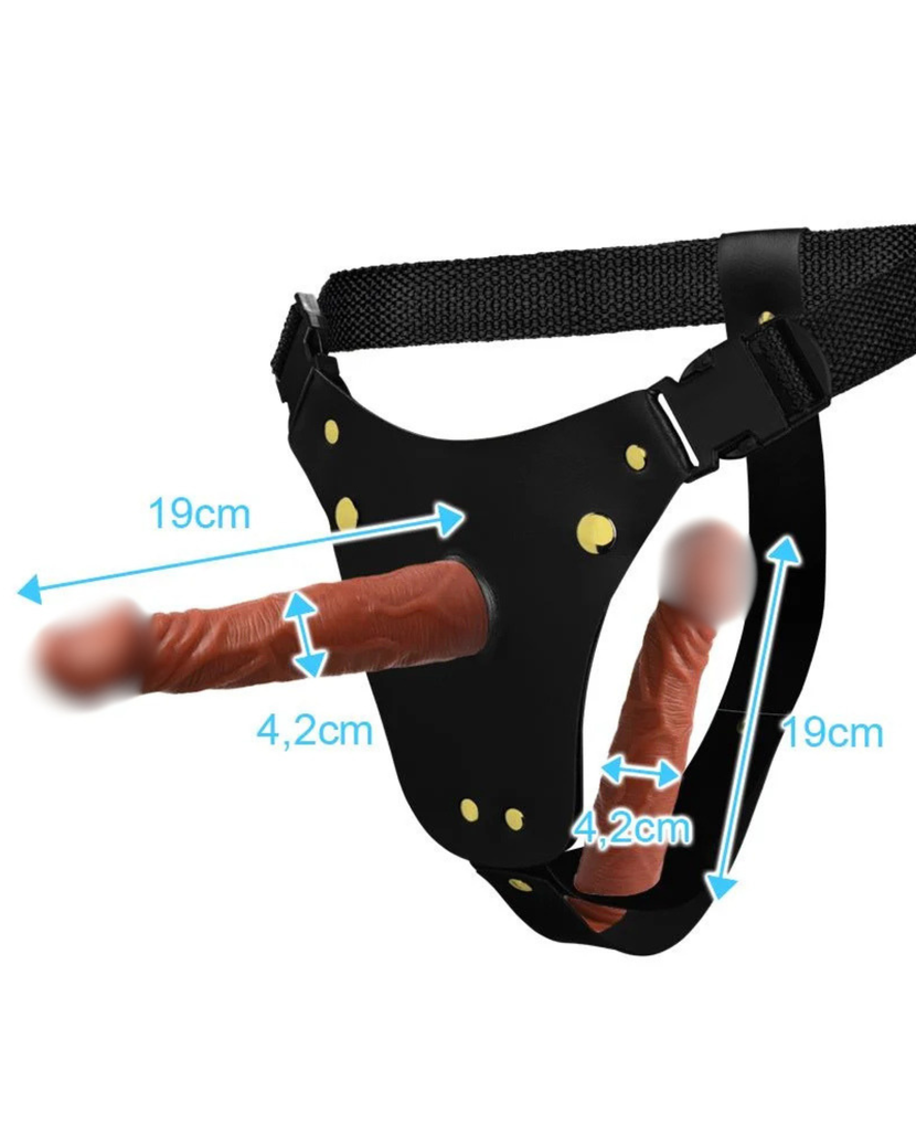 Cinta Peniana Dupla com Prótese Realista 19cm - Único