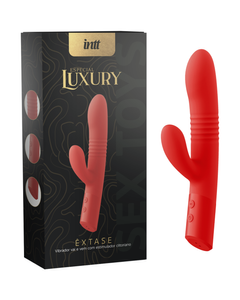 Êxtase - Vibrador com Vai e Vem e Power Finger Estimulador de Clitóris