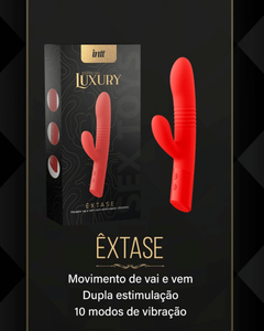 Êxtase - Vibrador com Vai e Vem e Power Finger Estimulador de Clitóris
