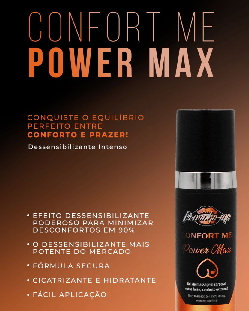 Confort Me Power Max – Gel Dessensibilizante Anal Extra Forte - Único
