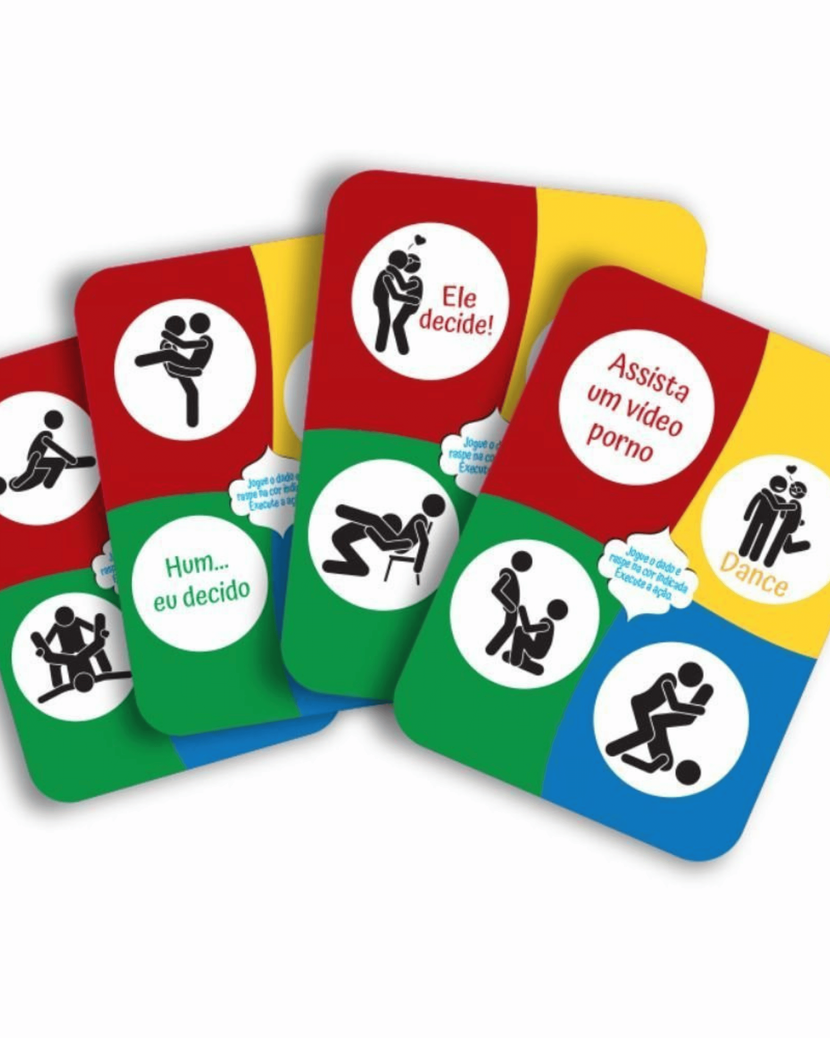 Jogo do Kamasutra para Homens com Dados e Raspadinha - Único