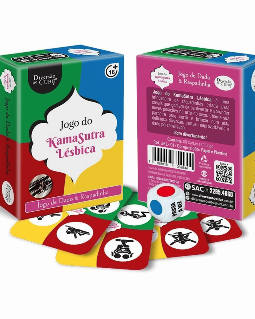 Jogo do Kamasutra para Mulheres com Dados e Raspadinha - Único