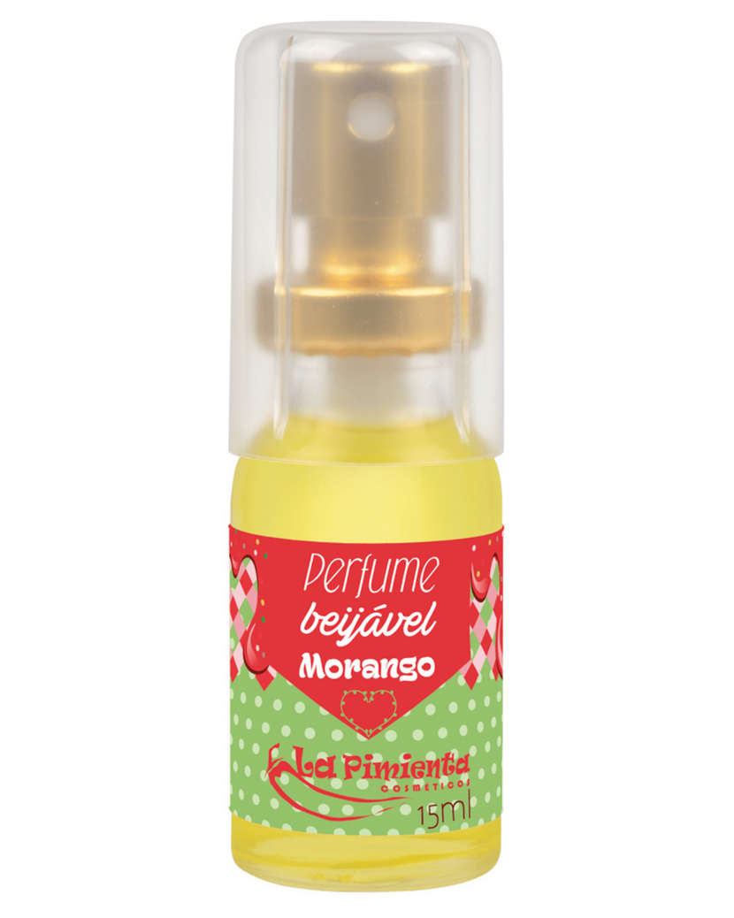 Perfume Íntimo Afrodisíaco Beijável – Sabor Morango - Único