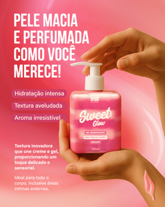 Sweet Glow – Gel Hidratante Beijável sabor Chiclete para Virilha e Corpo 320ml