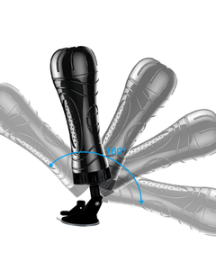 Masturbador Masculino Anatômico com Ventosa, Angulação e Vibração em Cyberskin