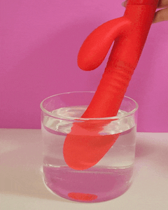 Êxtase - Vibrador com Vai e Vem e Power Finger Estimulador de Clitóris