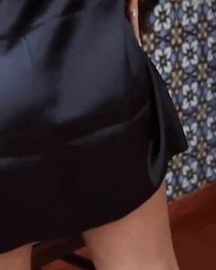 Camisola de Cetim Gloss Spam sem Bojo + Calcinha Renda
