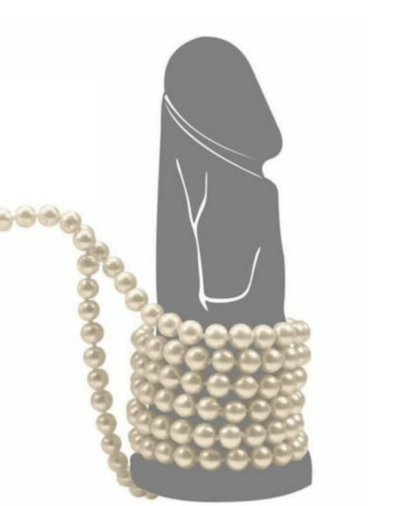 Colar De Pérolas Para Massagens Tântrica - Único