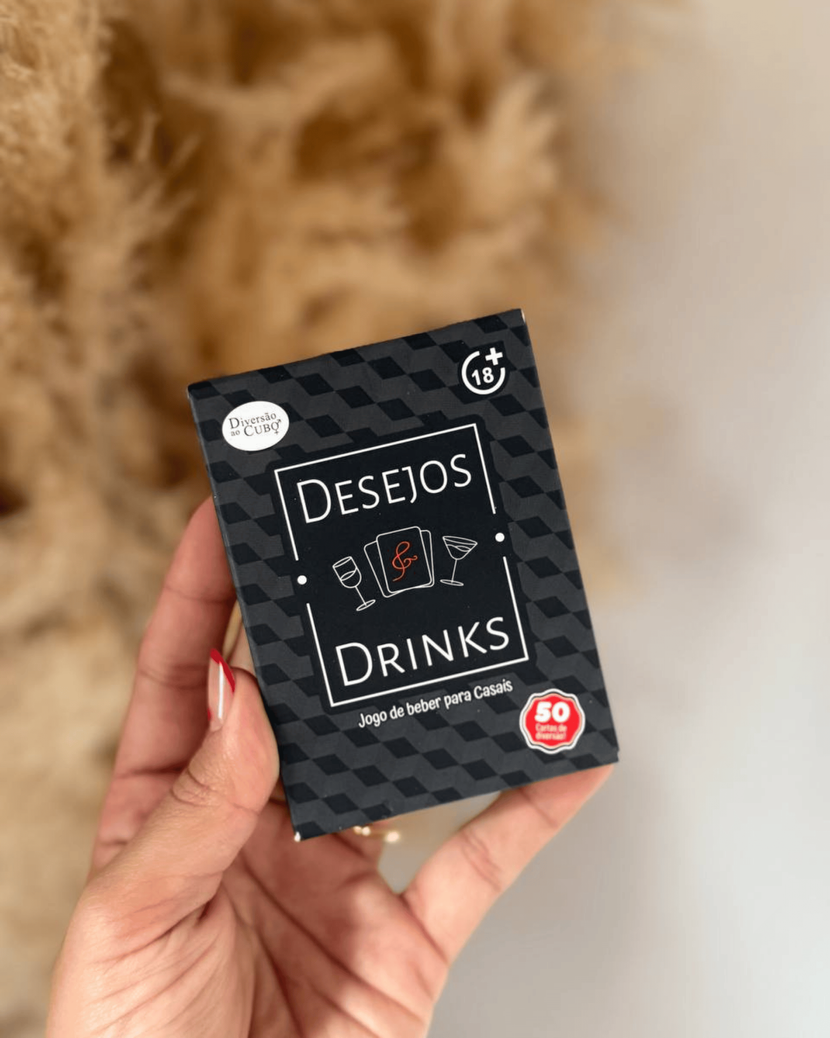 Desejos e Drinks – Jogo de Cartas para Casais - Único