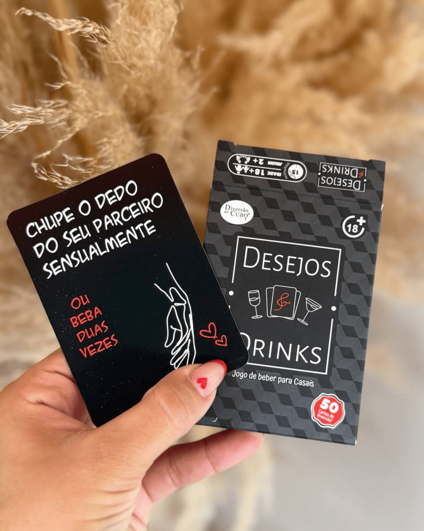 Desejos e Drinks – Jogo de Cartas para Casais - Único