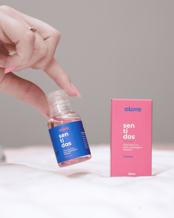 Óleo de Massagem Beijável Olove Sentidos - Chiclete Hot