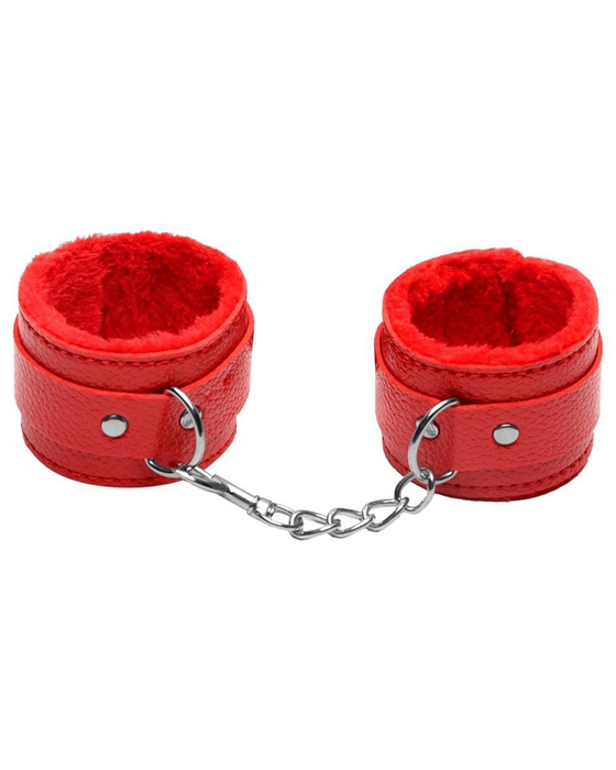 Algemas em Couro com Forro Peluciada - Vermelho