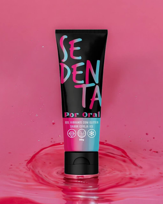Sedenta – Gel Vibrante para Oral com Jambu e Glitter | Algodão Doce · Cereja Ice · Lollipop - Cereja Ice
