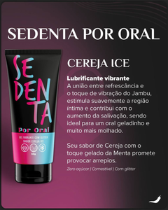 Sedenta – Gel Vibrante para Oral com Jambu e Glitter | Algodão Doce · Cereja Ice · Lollipop