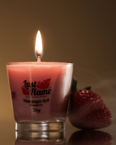 Lust Flame – Vela Beijável para Massagem | Black Ice Efeito Gelado ou Morango Hot Efeito Quente