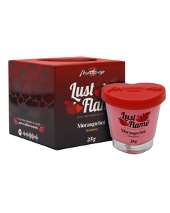Lust Flame – Vela Beijável para Massagem | Black Ice Efeito Gelado ou Morango Hot Efeito Quente