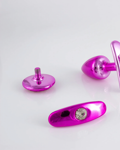 Kit Plug anal Tamanho P Personalizável | Coração, Pedra, Alça,  Alça Cravejada