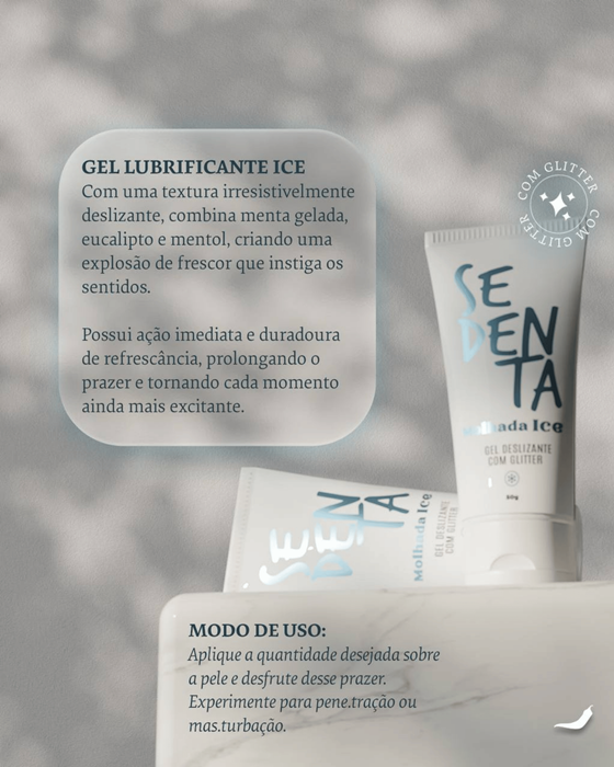 Sedenta Molhada – Lubrificante Deslizante com Efeito Térmico | Frutas Vermelhas Hot · Eucalipto Ice - Ice