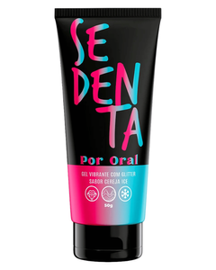 Sedenta – Gel Vibrante para Oral com Jambu e Glitter | Algodão Doce · Cereja Ice · Lollipop
