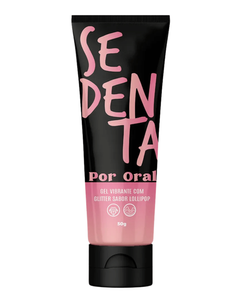 Sedenta – Gel Vibrante para Oral com Jambu e Glitter | Algodão Doce · Cereja Ice · Lollipop