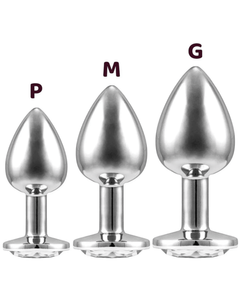 Plug Anal com Pedra – com Base Arredondada | P, M ou G