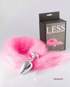 Plug Anal com Rabo Peluciado | Preto ou Rosa | P, M ou G