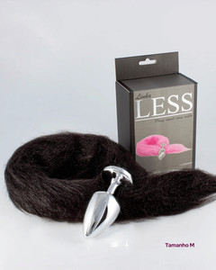 Plug Anal com Rabo Peluciado | Preto ou Rosa | P, M ou G