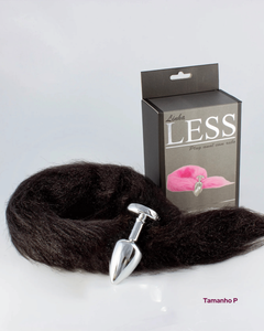 Plug Anal com Rabo Peluciado | Preto ou Rosa | P, M ou G