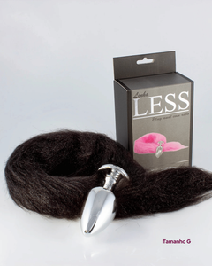 Plug Anal com Rabo Peluciado | Preto ou Rosa | P, M ou G